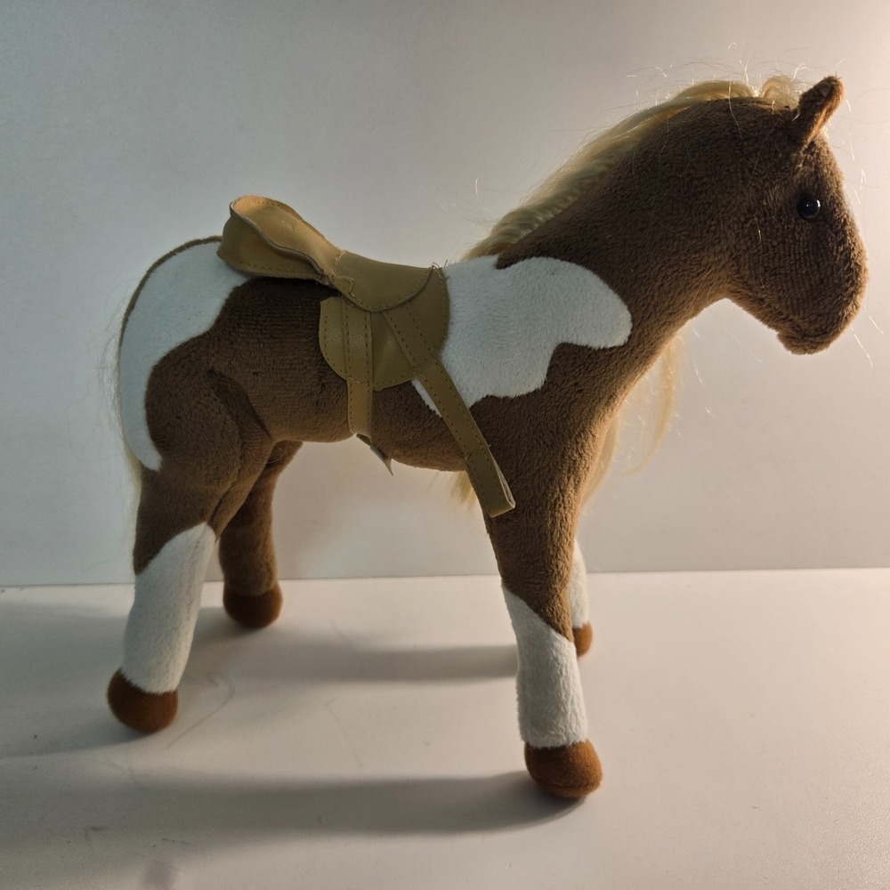Only Hearts Club Plush Palomino Horse 2007 EUC 10" x 8" with Saddle